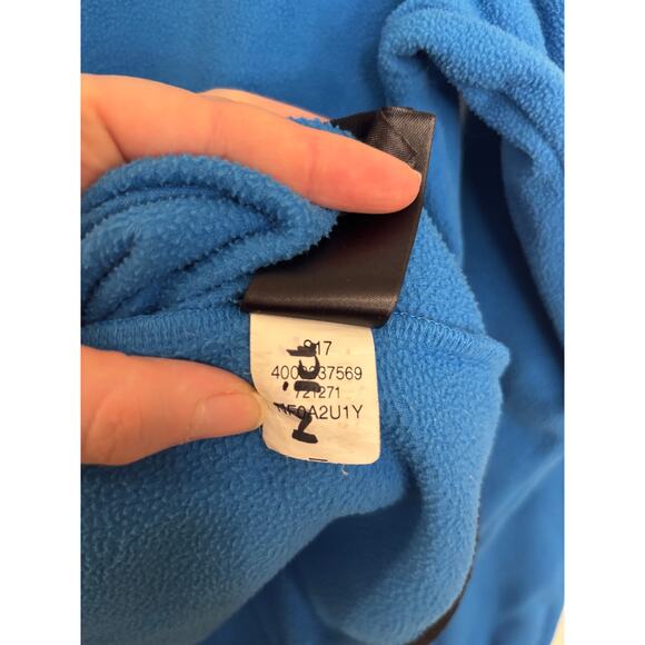 The North Face Fleece Jacket Boys XL Blue Full Zip Mock Neck Lightweight - Picture 5 of 7
